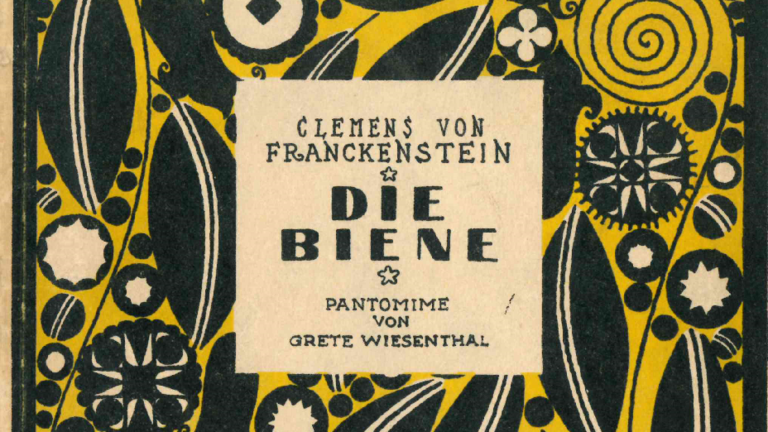 Titelseite mit schwarzgelbem Muster und Buchtitel