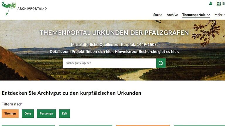 Ausschnitt einer Internetseite mit verschiedenen Bildern
