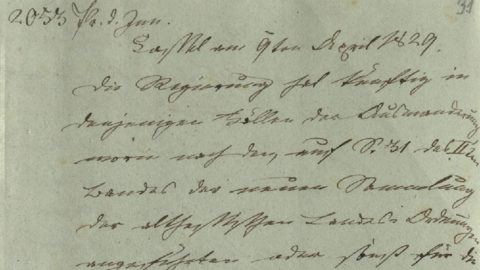 Schriftstück des 19. Jahrhunderts in deutscher Schrift (HStAM, 16, 3216) Schriftstück des 19. Jahrhunderts in deutscher Schrift (HStAM, 16, 3216)