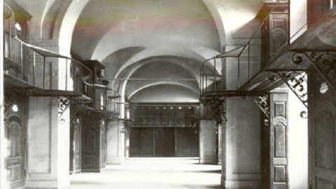 Blick in das ehemalige Magazin des Staatsarchivs Darmstadt