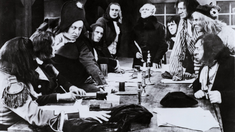 Szenenfoto: Verfilmung von Georg Büchners Drama 'Dantons Tod' von Dimitri Buchowetzki mit Emil Jannings als Danton und Werner Krauss als Robespierre (HStAD, R 4, 15611)