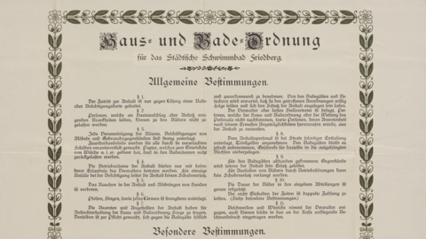 Historische Badeordnung, Text