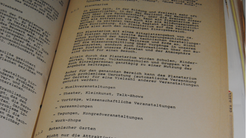 Ideen für ein Planetarium auf dem Neroberg und dessen weitere Nutzung (HHStAW, 456/58, 646) Historisches Schriftstück (Maschinenschrift)