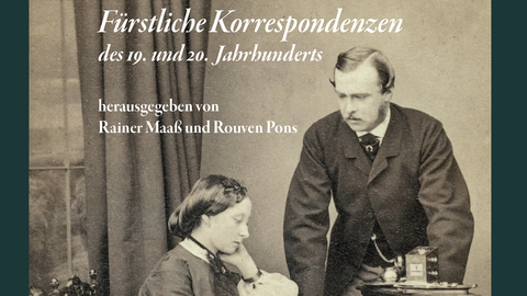 Bucheinband: Foto des späten 19. Jahrhunderts: schreibende Frau, daneben ein Mann, darüber der Buchtitel