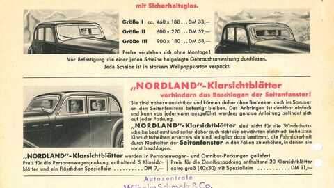 Werbeplakat mit verschiedenen Automodellen