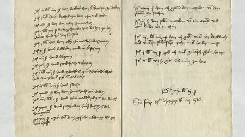 Die weltweit erste Erwähnung eines Rieslings (HStAM Best. Rechn. I, Nr. 94/1) handschriftlicher, mittelalterlicher Text